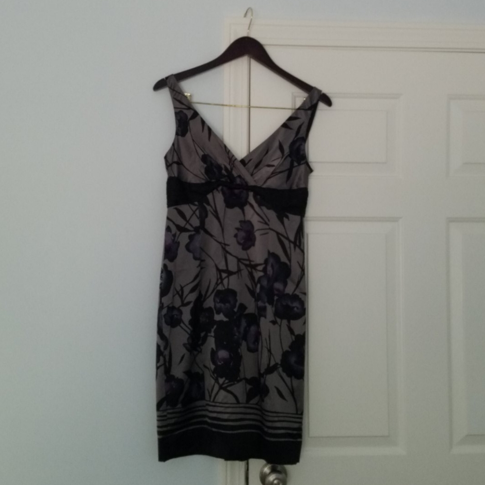 Silk Floral Print Dress